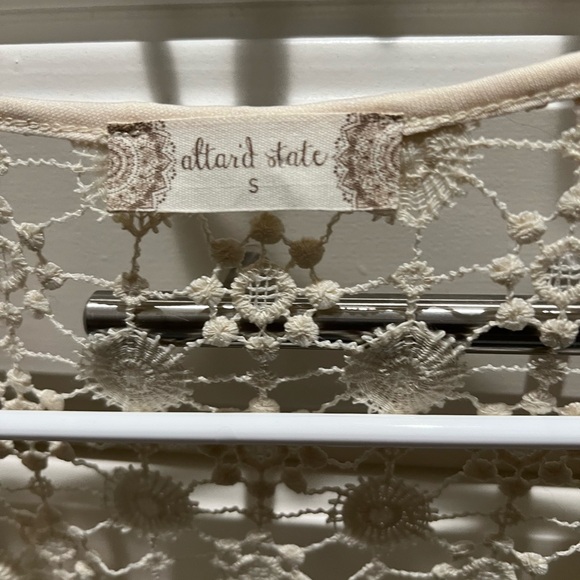 Altar'd State Cream Floral crochet cardigan - Picture 2 of 3